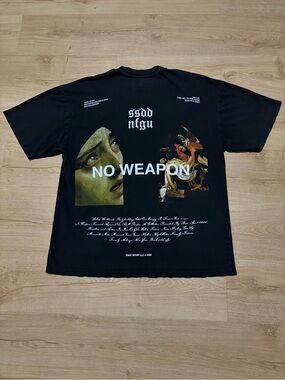 Darc Sport Black Graphic "NO WEAPON" Tee